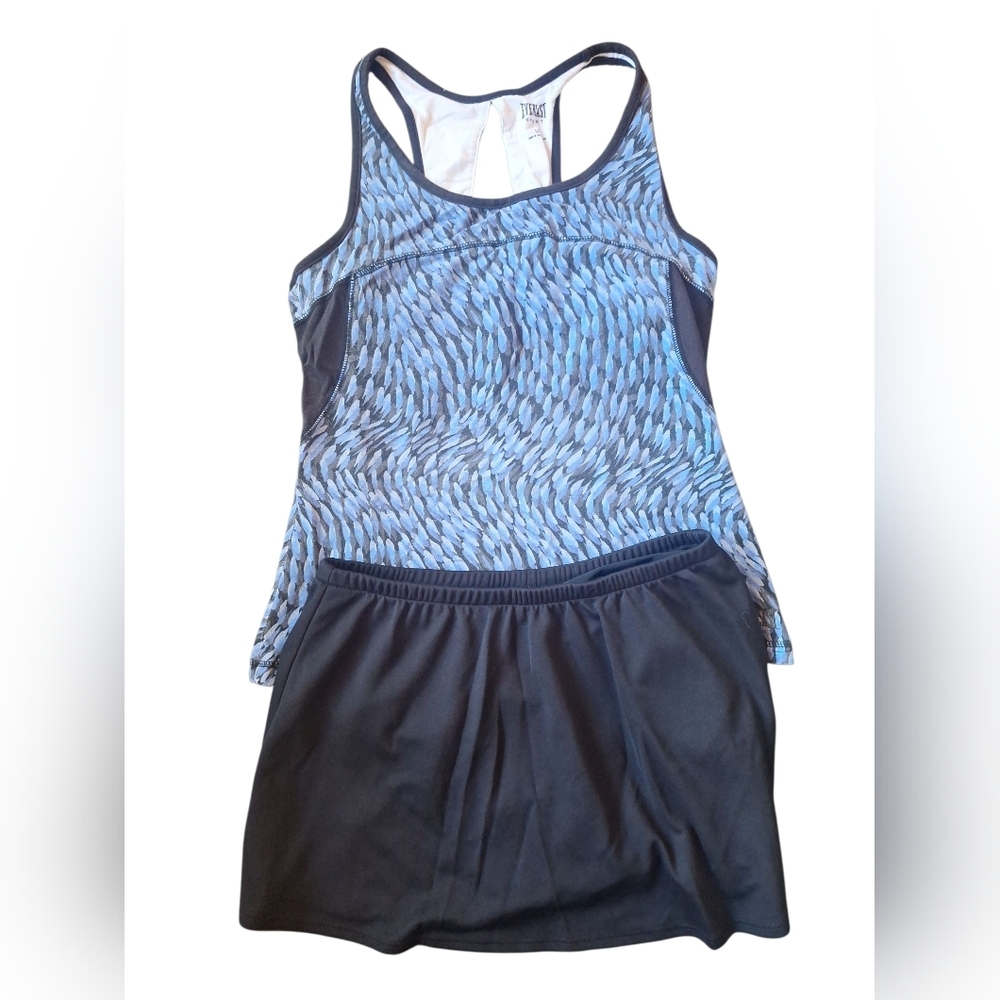 Everlast Sport Blue and Black Patterned Tank